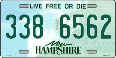 NH license plate 3386562