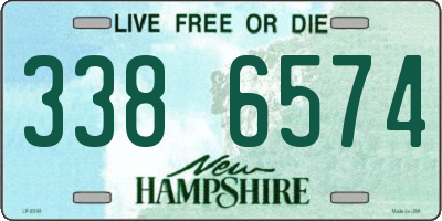 NH license plate 3386574