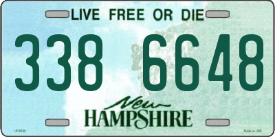 NH license plate 3386648