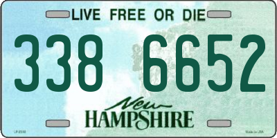 NH license plate 3386652