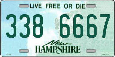 NH license plate 3386667