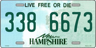 NH license plate 3386673