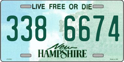 NH license plate 3386674