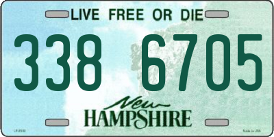 NH license plate 3386705