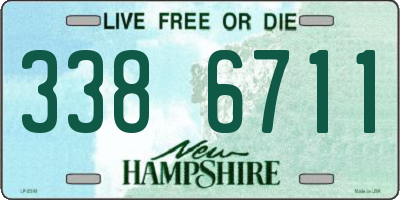 NH license plate 3386711
