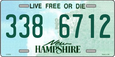 NH license plate 3386712