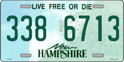 NH license plate 3386713