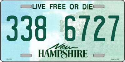 NH license plate 3386727