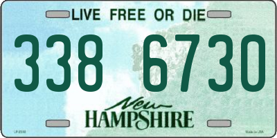 NH license plate 3386730