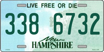 NH license plate 3386732