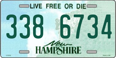 NH license plate 3386734