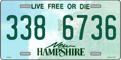 NH license plate 3386736