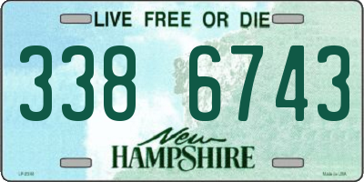 NH license plate 3386743