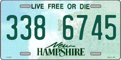NH license plate 3386745