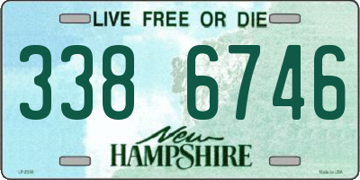 NH license plate 3386746