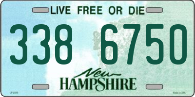 NH license plate 3386750
