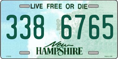 NH license plate 3386765