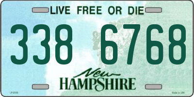 NH license plate 3386768