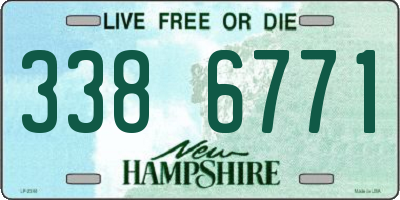 NH license plate 3386771