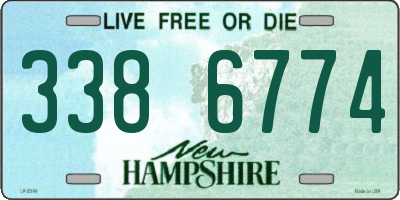 NH license plate 3386774