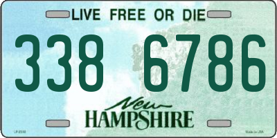NH license plate 3386786