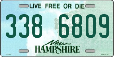 NH license plate 3386809