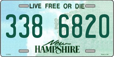 NH license plate 3386820