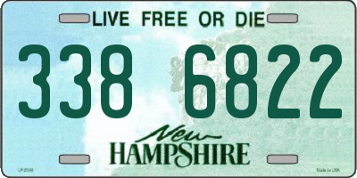 NH license plate 3386822