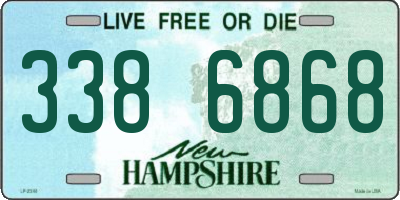 NH license plate 3386868