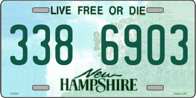 NH license plate 3386903