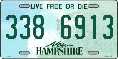 NH license plate 3386913