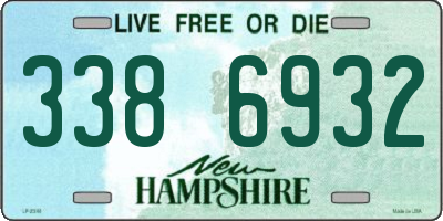 NH license plate 3386932