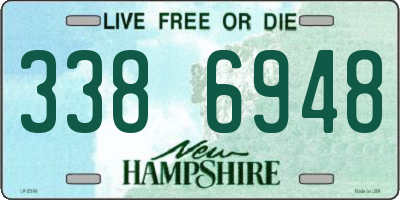 NH license plate 3386948