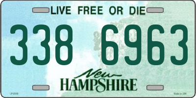 NH license plate 3386963