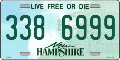 NH license plate 3386999