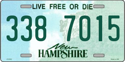 NH license plate 3387015