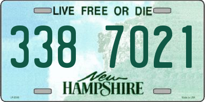 NH license plate 3387021