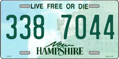 NH license plate 3387044
