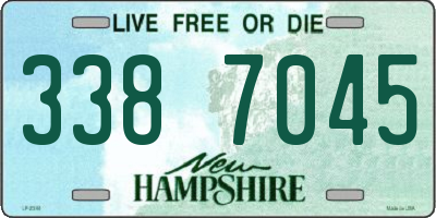 NH license plate 3387045