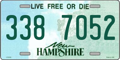 NH license plate 3387052