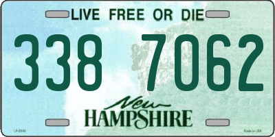 NH license plate 3387062