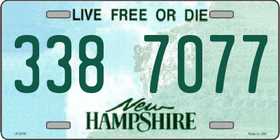 NH license plate 3387077