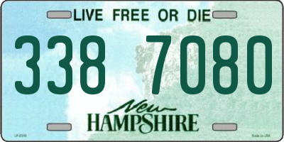 NH license plate 3387080