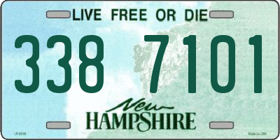 NH license plate 3387101