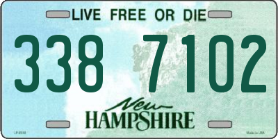 NH license plate 3387102