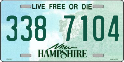 NH license plate 3387104
