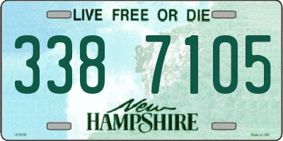 NH license plate 3387105