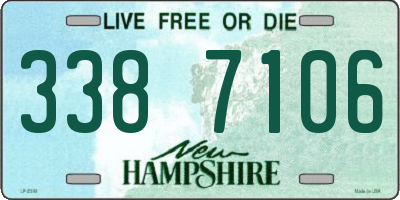 NH license plate 3387106