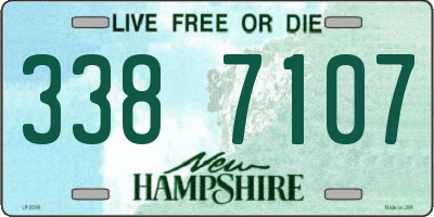 NH license plate 3387107