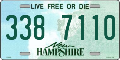 NH license plate 3387110